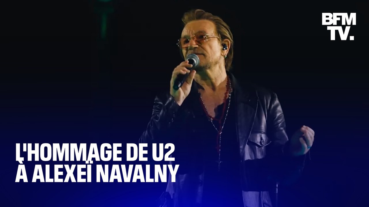 "Nous devons prononcer son nom": U2 rend hommage à Alexeï Navalny en plein concert