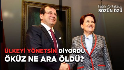 AKŞENER İMAMOĞLU İÇİN ÜLKEYİ YÖNETSİN DİYORDU ŞİMDİ TAM TERSİ! ÖKÜZ NE ARA ÖLDÜ?