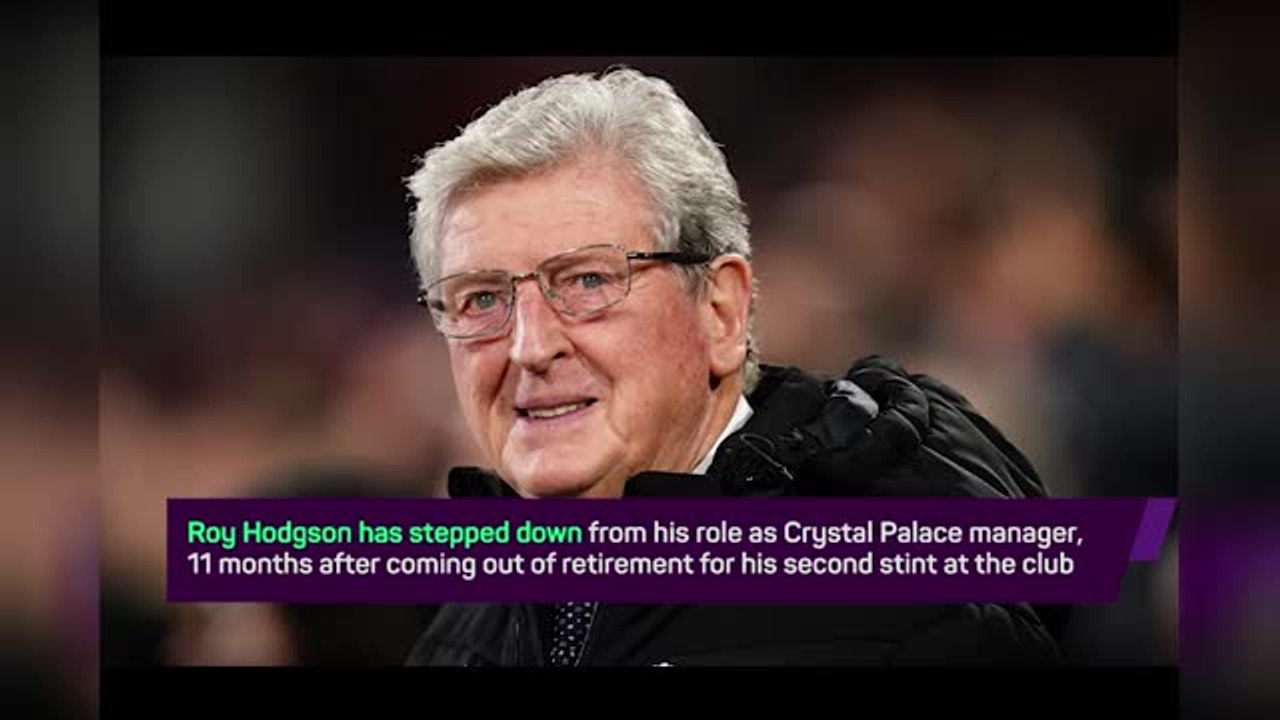 Breaking News - Hodgson steps down at Crystal Palace