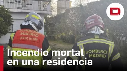 Muere una tercera mujer por el incendio de una residencia en Aravaca