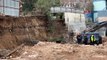 Kadıköy'deki inşaat kazısında toprak kaydı: Üzerine istinat duvarı çöken işçi ağır yaralı
