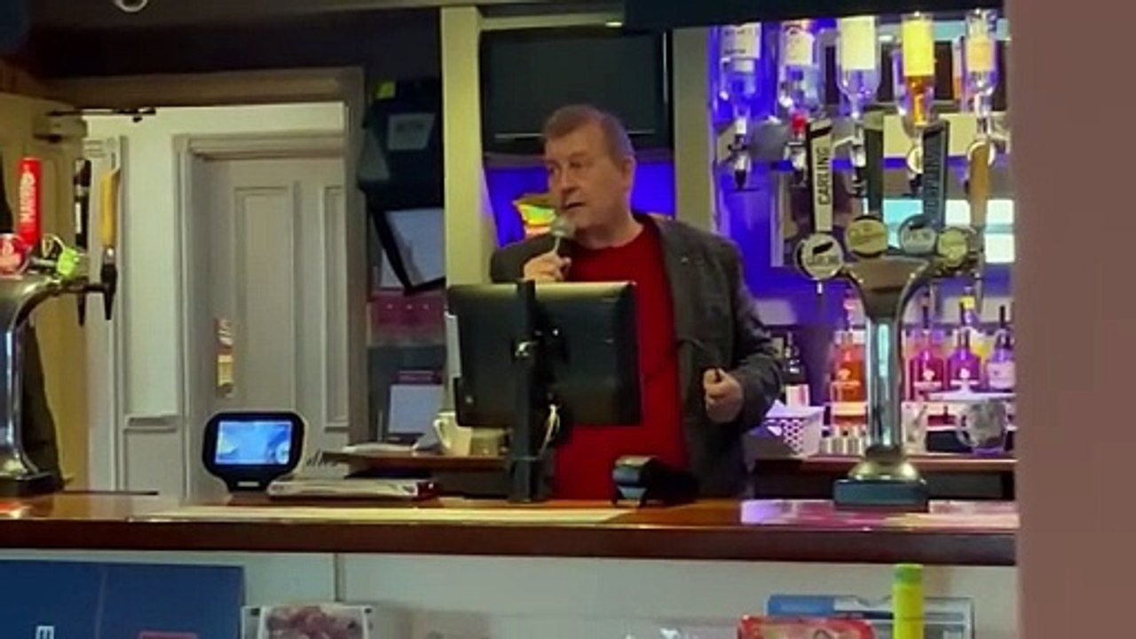 Dom Chambers, CEO of Sound Vision, speaking at the Paulton Rovers fundraiser