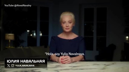 Yulia Navalnaya, viuda de Alexéi Navalni: "Putin mató a mi otra mitad"
