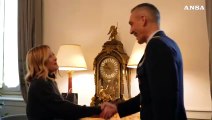 Meloni incontra Villadei a Palazzo Chigi