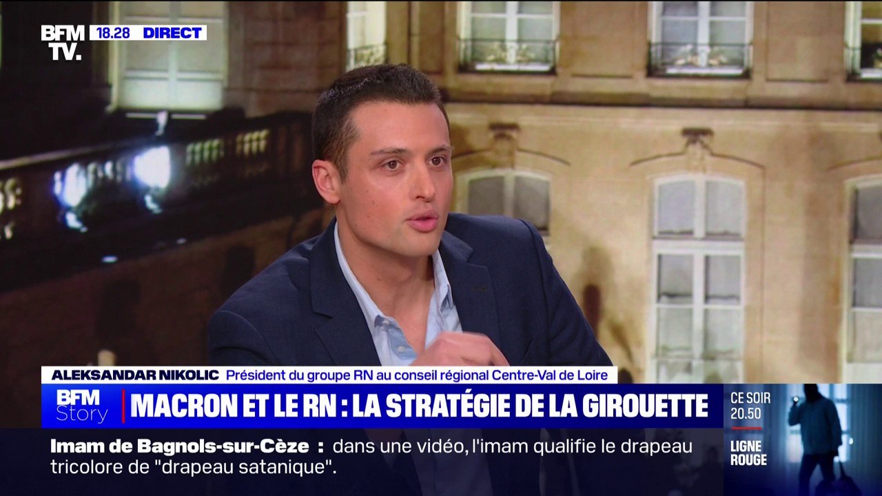Rassemblement national hors de l'arc républicain selon Emmanuel Macron: "C'est nous qui défendons le mieux le modèle républicain français historique", réagit Aleksandar Nikolic (RN)
