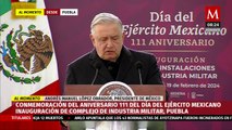 AMLO preside conmemoración del Día del Ejército Mexicano en Puebla