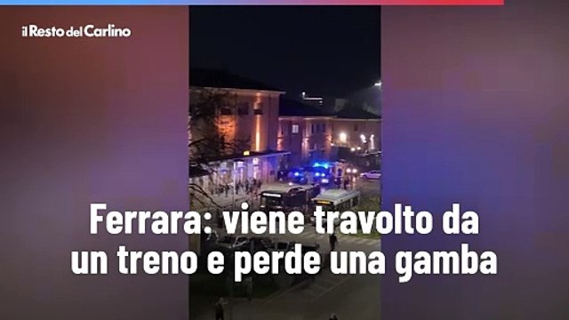Ferrara: viene travolto da un treno e perde una gamba