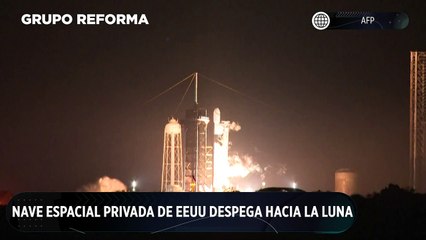 Nave espacial privada de EEUU despega hacia la Luna