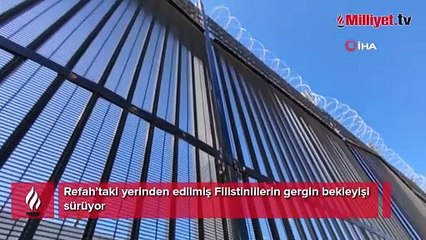 Refah’taki yerinden edilmiş Filistinlilerin gergin bekleyişi sürüyor