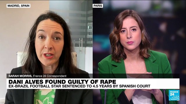 Ex-Brazil star Dani Alves sentenced to 4.5 years in jail for rape