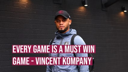 Vincent Kompany: Every Match Is a Must-Win for Burnley in Premier League Fight ⚽