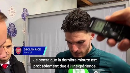 Rice met en avant "l'inexpérience" et le manque de "jugeote" des Gunners