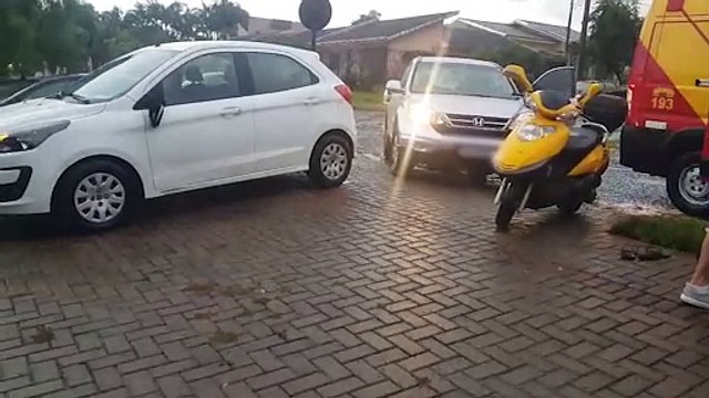 Motociclista fica ferido em acidente de trânsito na Região do Lago