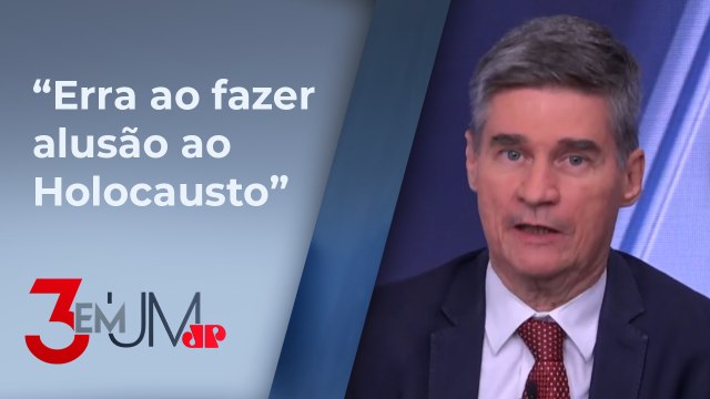 Piperno diz que Lula poderia ter feito outras comparações em discurso que cita Israel e Hitler