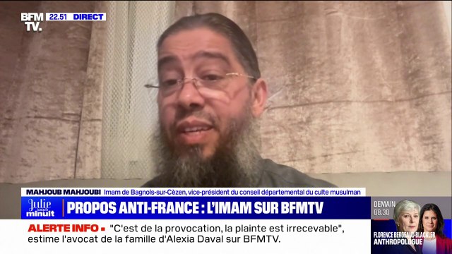 Propos anti-France: En aucun cas, je n'ai insinué un jour que le drapeau français était dérangeant pour moi , affirme Mahjoub Mahjoubi (imam de Bagnols-sur-Céze)