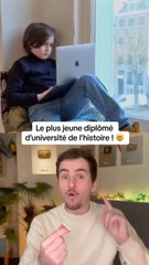 Le plus jeune diplomé d’université de l’histoire !
