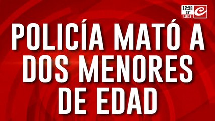 Policía mató a dos menores de edad: ¿Actuó en le´gitima defensa?