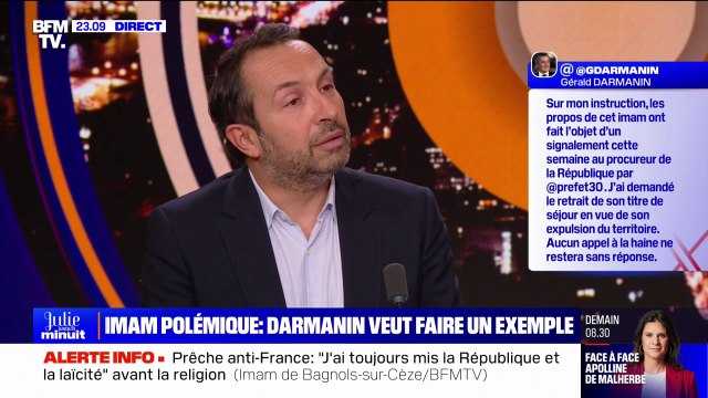 Propos anti-France de Mahjoub Mahjoubi: Cet imam a eu des propos totalement antirépublicains et il se rend compte aujourd'hui de la gravité de ses propos , estime Sébastien Chenu (RN)