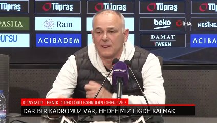 Omerovic: Hedefimiz ligde kalmak