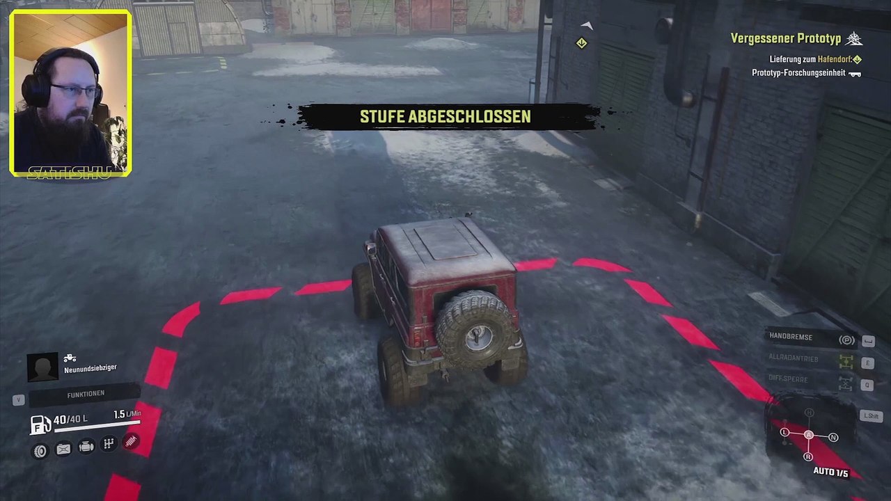 Rotes Froschfahrzeug. SnowRunner #251