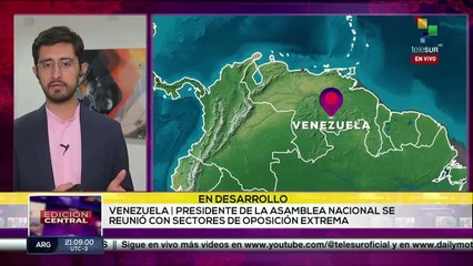 Pdte. Asamblea Nacional de Venezuela se reunió con oposición