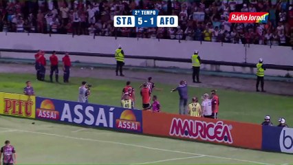 Santa Cruz 5 x 1 Afogados - Gol de Gilvan -  Campeonato Pernambucano - 19.02.2024