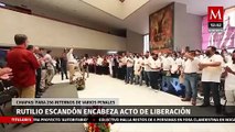 En Chiapas, Rutilio Escandón encabeza acto de liberación