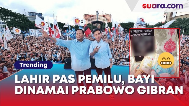 Lahir Tepat di Hari Pencoblosan Pemilu 2024, Orang Tua di Sumsel Beri Nama Bayinya M Prabowo Gibran