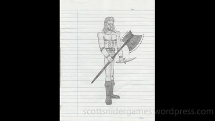 Barbarian Pencil Sketch Video #5 (02-19-2024)