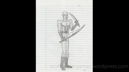 Barbarian Pencil Sketch Video #8 (02-19-2024)