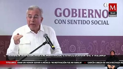 Descargar video: El gobernador de Sinaloa, Rubén Rocha Moya, anunció las presas Santa María y Picachos