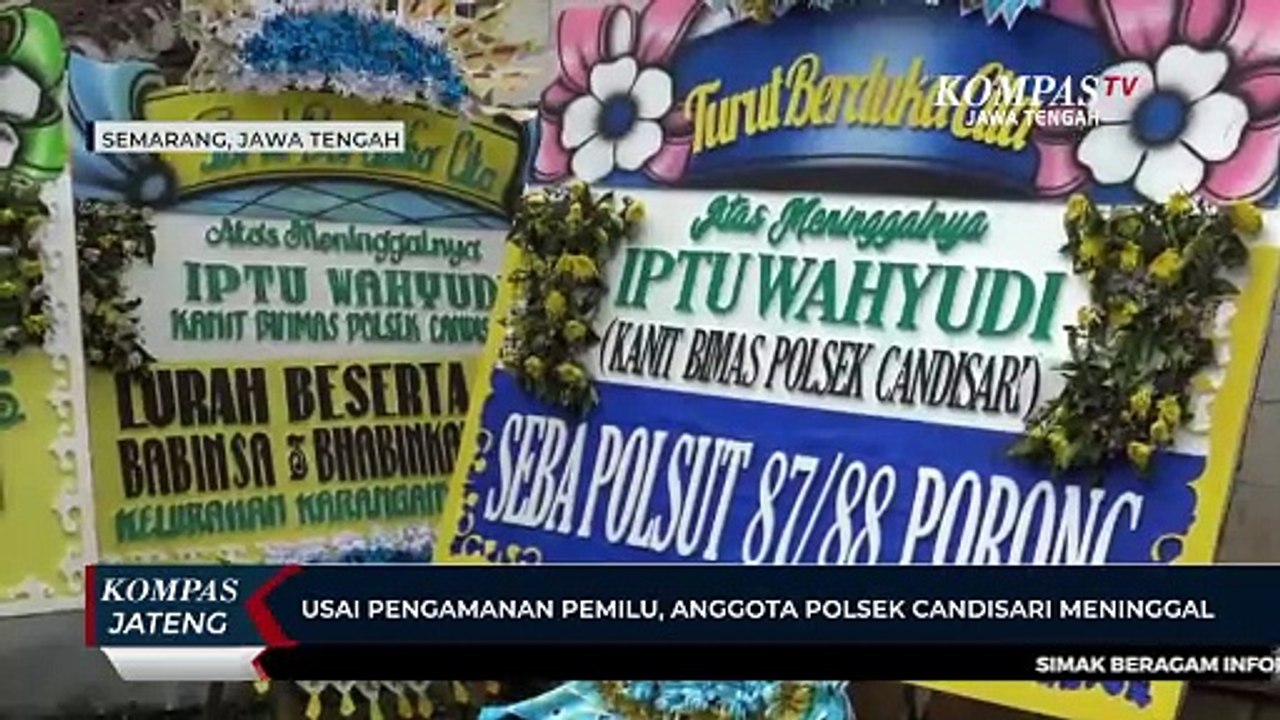 Usai Pengamanan Pemilu, Anggota Polsek Candisari Meninggal Dunia