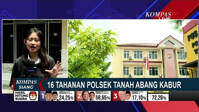 Bentuk Tim Khusus, Polisi Kejar 16 Tahanan Polsek Tanah Abang Kabur Lewat Ventilasi