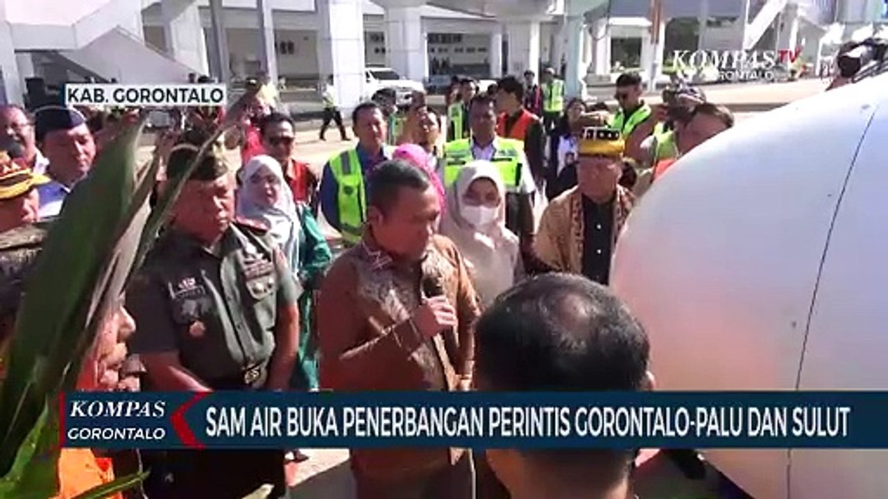 Resmi Beroperasi, Penerbangan Peristis di Gorontalo Layani 9 Rute