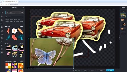 Pixlr X Section 43 Image Import Options
