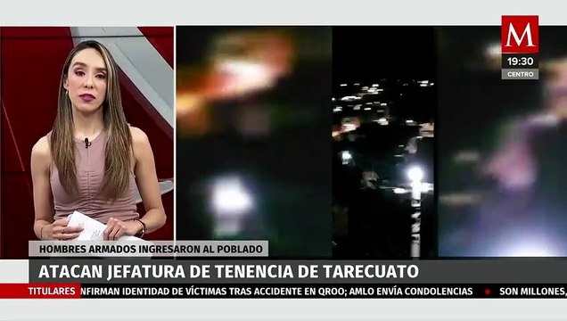 Comando armado atacó a balazos las oficinas de la jefatura de tenencia en Michoacán