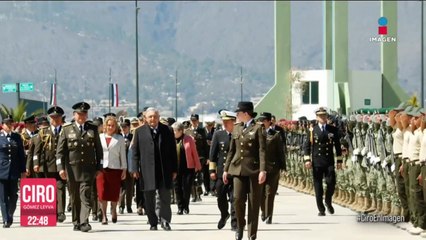 En Día del Ejército, López Obrador rechazó que se esté militarizando al país