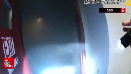ABD'de polis, dumanlar yükselen binadan çocukları kurtardı