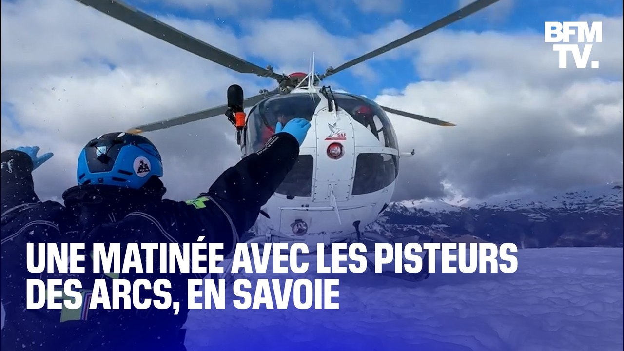 TANGUY DE BFM - Chiens d'avalanche, hélicoptère… Une journée avec les pisteurs des Arcs