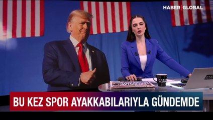 Trump bu kez spor ayakkabıları ile gündemde