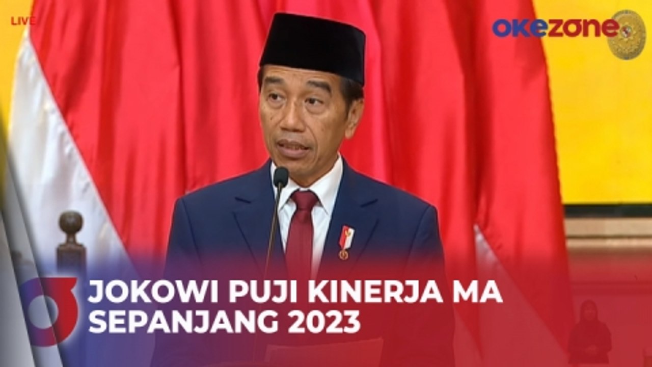 Presiden Jokowi Puji Kinerja MA Tuntaskan 99,47% Perkara Sepanjang 2023