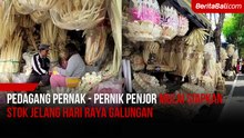 Pedagang Pernak - Pernik Penjor Mulai Siapkan Stok Jelang Hari Raya Galungan