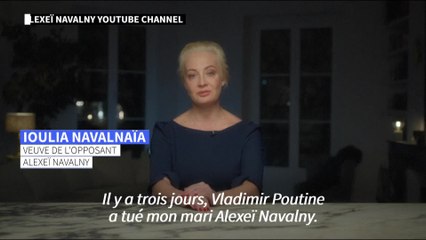 Russie: "Poutine a tué mon mari", accuse la veuve de Navalny