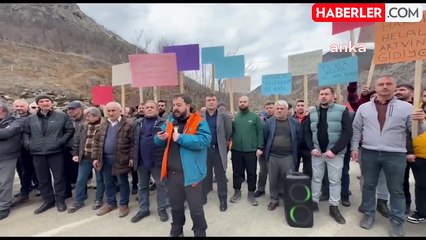 Artvin- Ardahan karayolunda tabutlu eylem: Yol medeniyettir