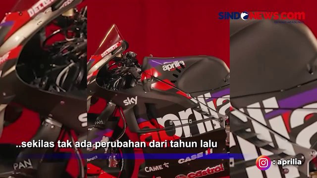 Tak Berbeda Jauh dari Musim Lalu, Tim Aprilia Racing Luncurkan Livery Motor untuk MotoGP 2024