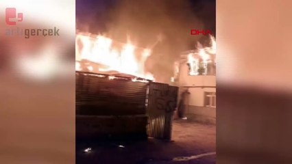 2 katlı evde yangın; dede öldü, torunu yaralı