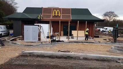 Work continues on the popular Lea Road McDonald's,  Wolverhampton