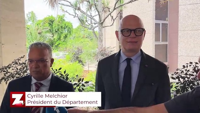 Cyrille Melchior accueille Edouard Philippe