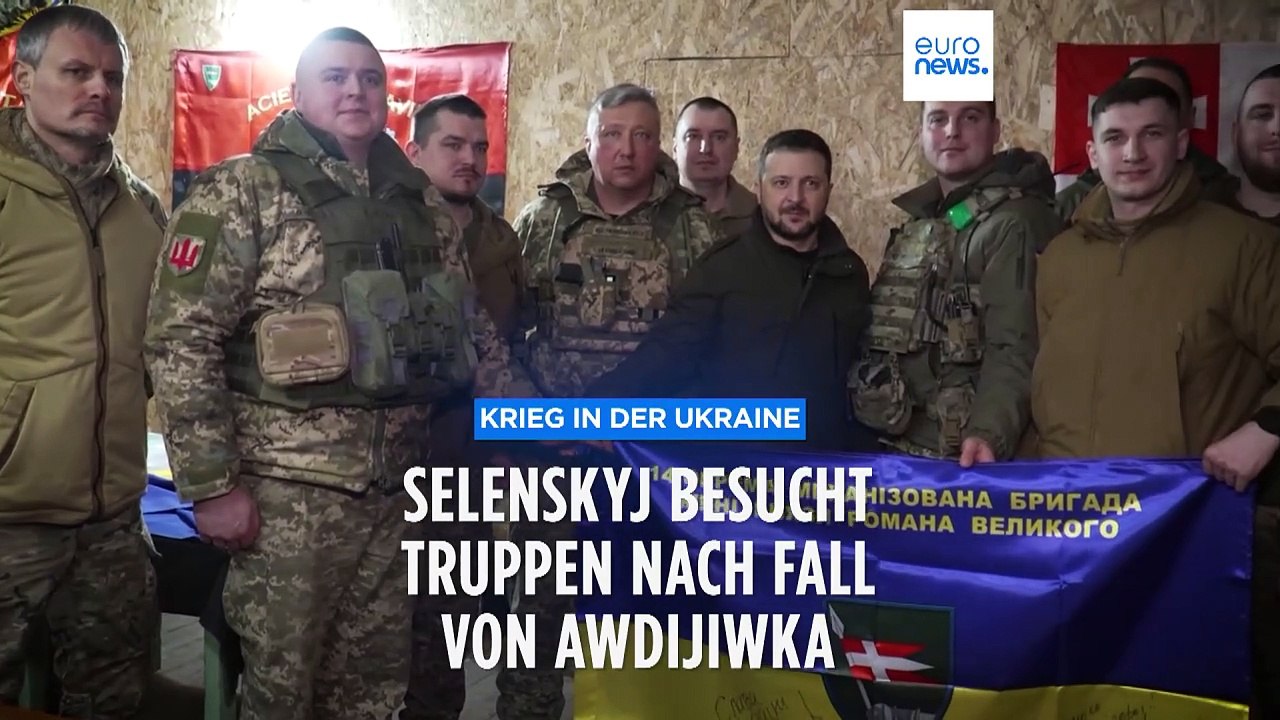 Nach Fall von Awdijiwka: Selenskyj besucht Truppen im Osten