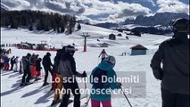 Lo sci sulle Dolomiti non conosce crisi